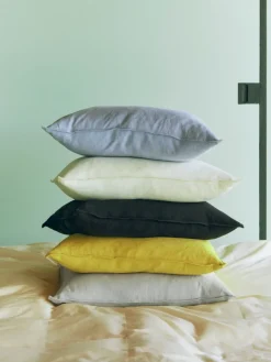 Outlet HAY Linen pillow 60x60 cm, Lemon Yellow