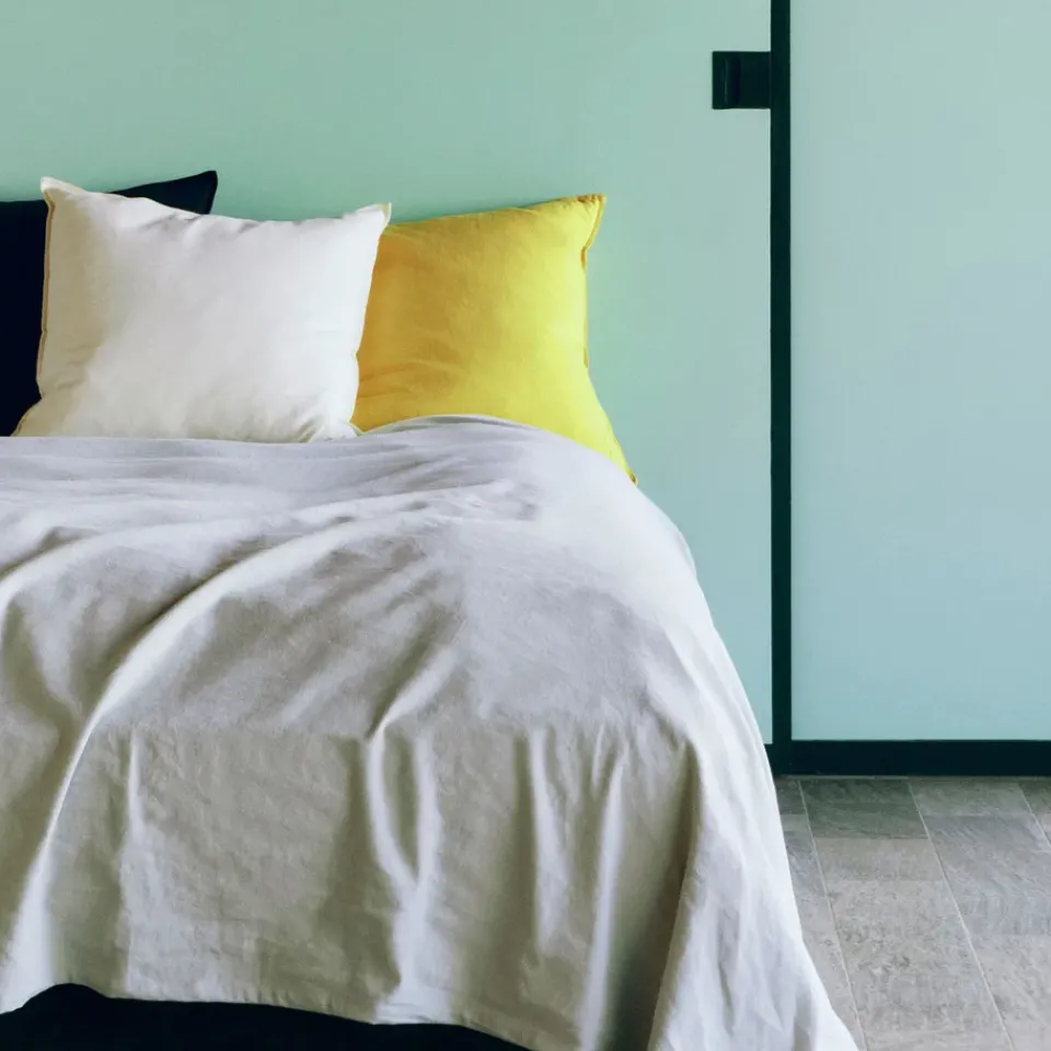 Outlet HAY Linen pillow 60x60 cm, Lemon Yellow