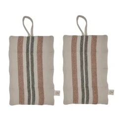 Clearance OYOY Linen pot holder 2-pack, Caramel Beige