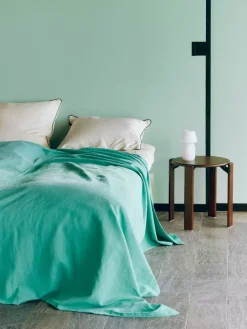 Bedspreads & Throws^HAY Linen throw 240x260 cm, Emerald Green