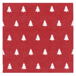 Paper Napkins^Scandi Essentials Linen trees serviette 33x33 cm 20-pack, Red