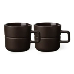 Coffee Cups^NJRD Lines mug 30 cl 2-pack, Brown