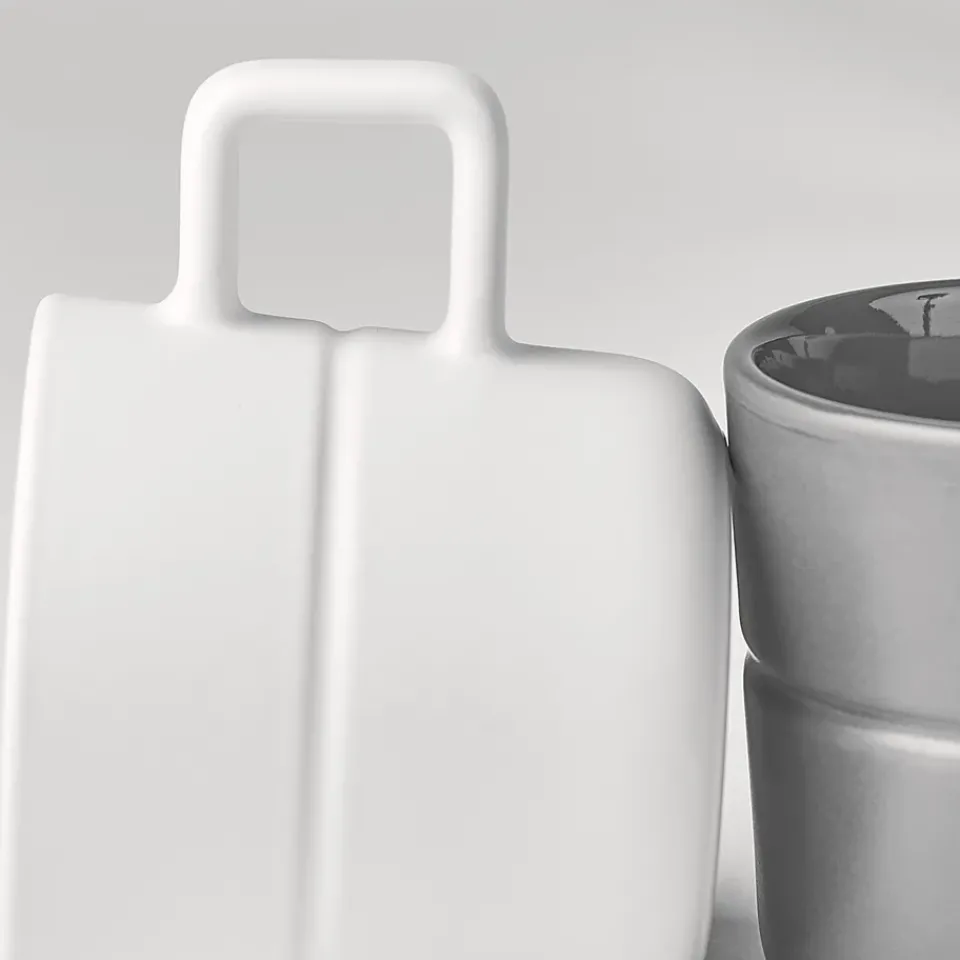 Coffee Cups^NJRD Lines mug 30 cl 2-pack, White