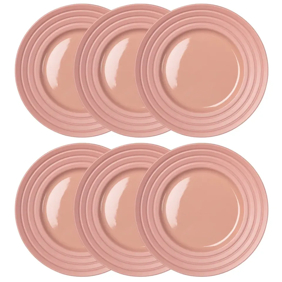 New NJRD Lines plate Ø27 cm 6-pack, Pink