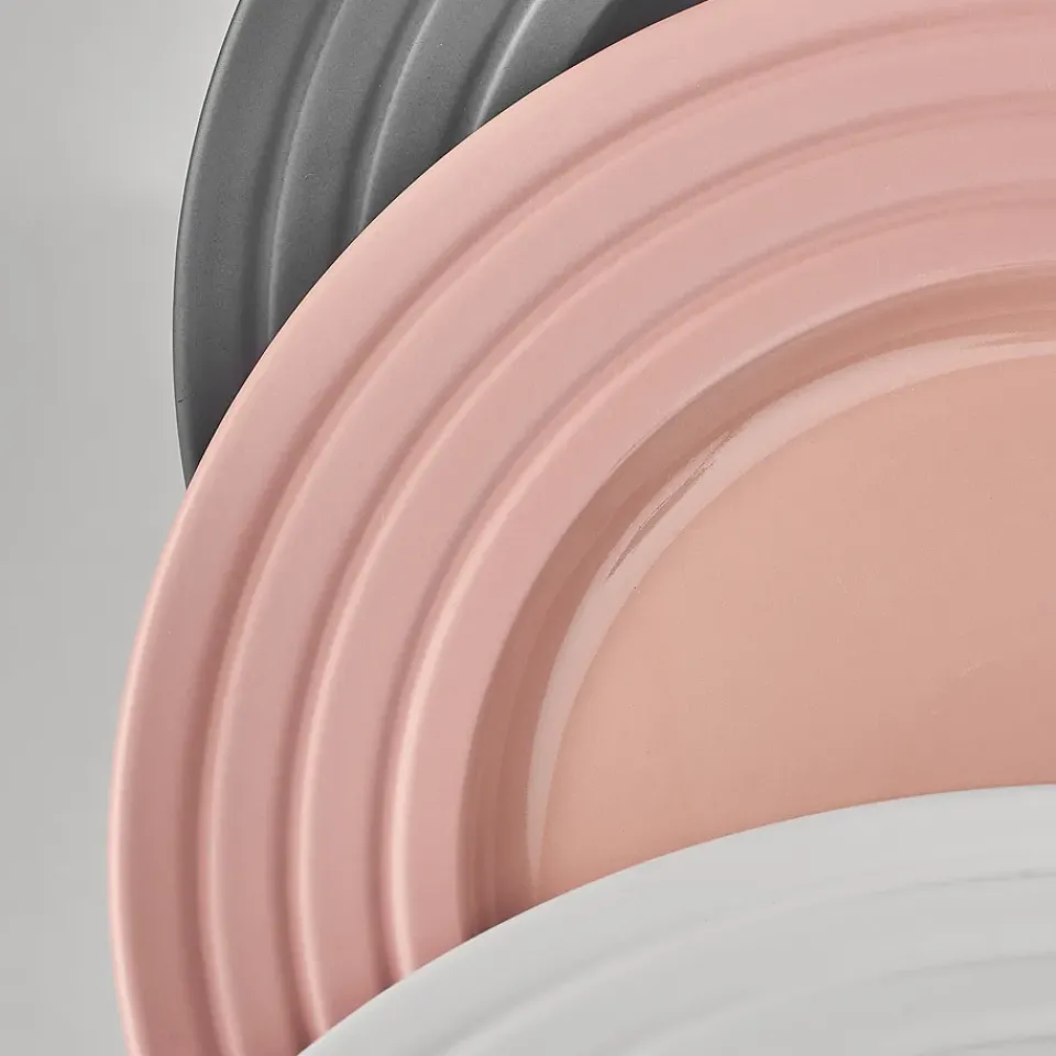 New NJRD Lines plate Ø27 cm 6-pack, Pink