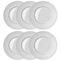 Dinner Plates^NJRD Lines plate Ø27 cm 6-pack, White