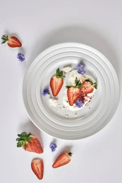 Dinner Plates^NJRD Lines plate Ø27 cm 6-pack, White