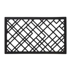 Rugs For Outdoors|Door Mats^Tica copenhagen Lines rubber doormat, 45x75 cm Black
