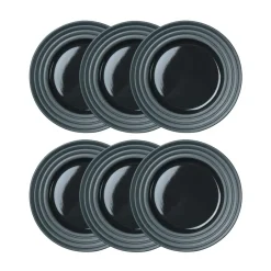 Discount NJRD Lines small plate Ø21 cm 6-pack, dark Grey