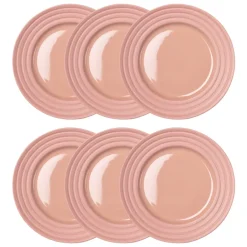 Clearance NJRD Lines small plate Ø21 cm 6-pack, Pink