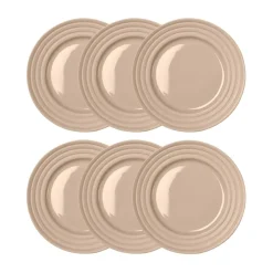 Hot NJRD Lines small plate Ø21 cm 6-pack, Beige