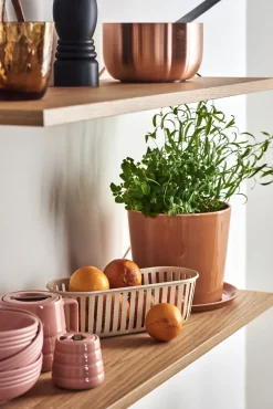 Sugar Bowls^NJRD Lines sugar bowl, Pink