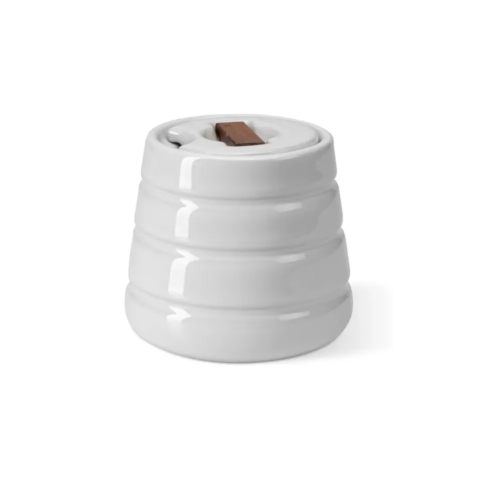 Sugar Bowls^NJRD Lines sugar bowl, White