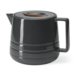 Teapots^NJRD Lines teapot 1.5 liter, dark Grey