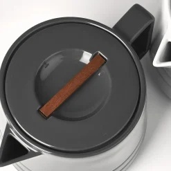 Teapots^NJRD Lines teapot 1.5 liter, dark Grey
