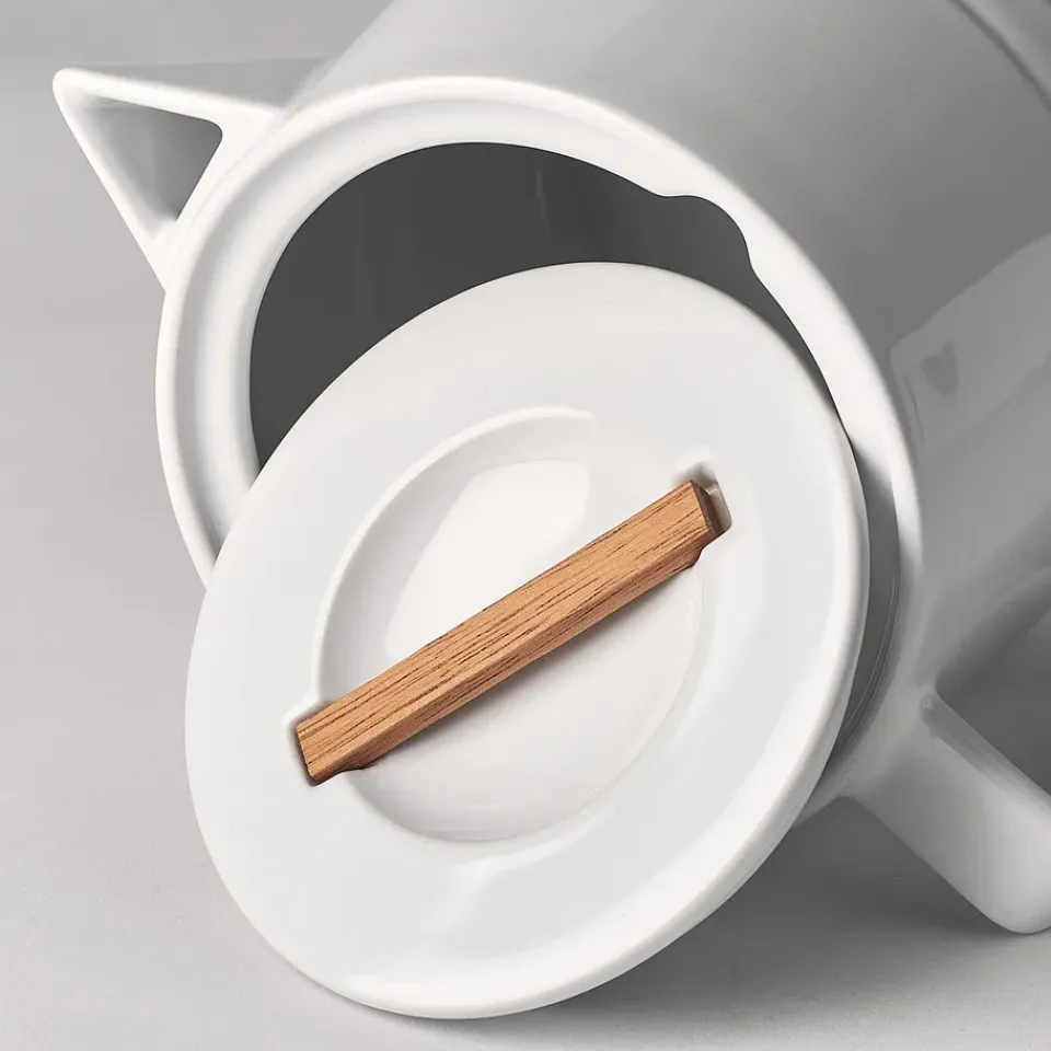 Teapots^NJRD Lines teapot 1.5 liter, White
