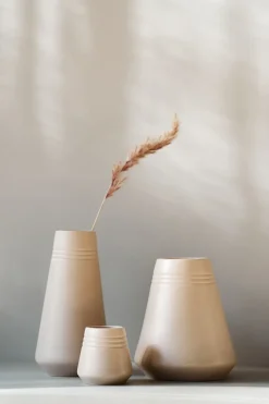 Best NJRD Lines vase 8 cm, Beige