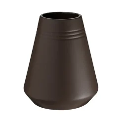 Vases^NJRD Lines vase 18 cm, Brown