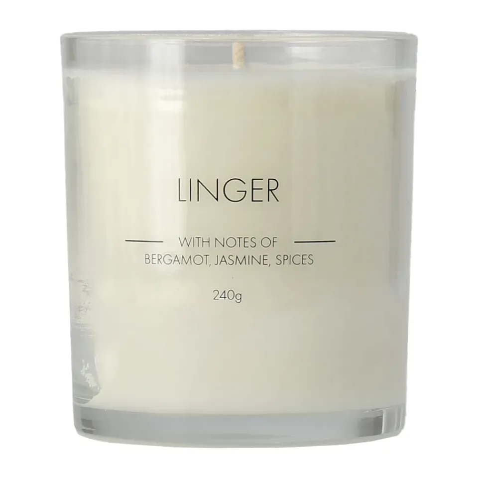 Scented Candles & Diffusers^Scandi Essentials Linger scented candle, 260 g White