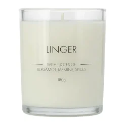 Scandi Essentials Linger scented candle, 180 g White