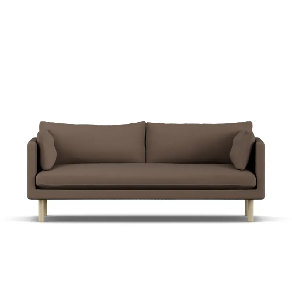 Sofas^1898 Linnevik sofa, Jump 1955 1955-white-oiled oak, 3-seater Brown