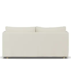Sofas^1898 Linnevik sofa, Oslo Nature 1540-white-oiled oak, 2-seater, with skirt Beige