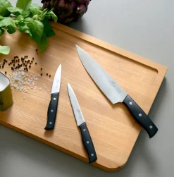Online Lion Sabatier Austral knife set 3 pieces, Steel-black Silver-coloured