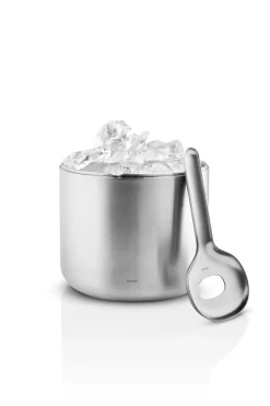 Ice Buckets^Eva Solo Liquid lounge ice bucket with spoon 1.4 l, Brushed steel Silver-coloured
