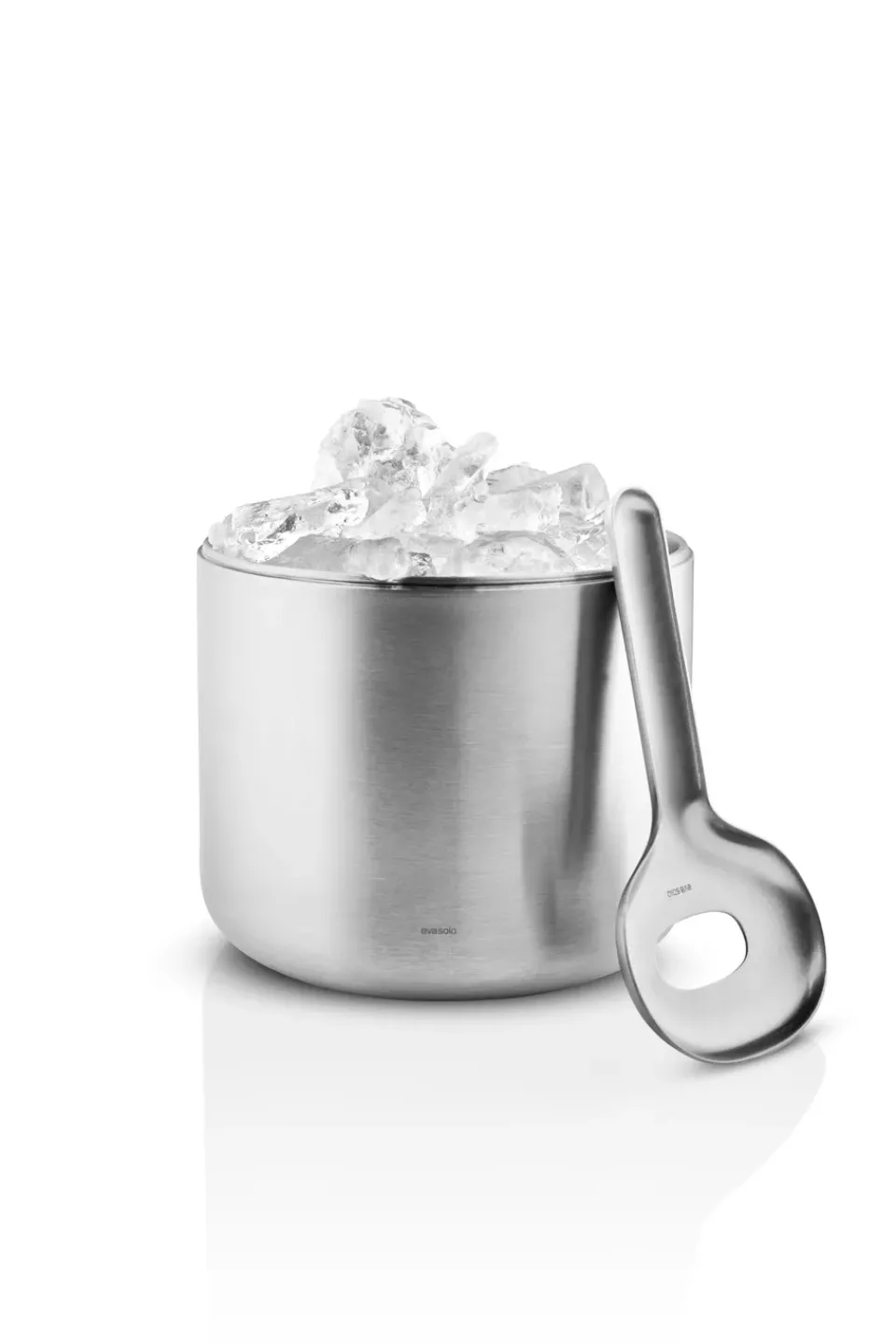 Ice Buckets^Eva Solo Liquid lounge ice bucket with spoon 1.4 l, Brushed steel Silver-coloured