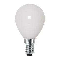 Best Scandi Essentials Lit dimmable light bulb E14 250lm LED filament, Opal, 3000K White