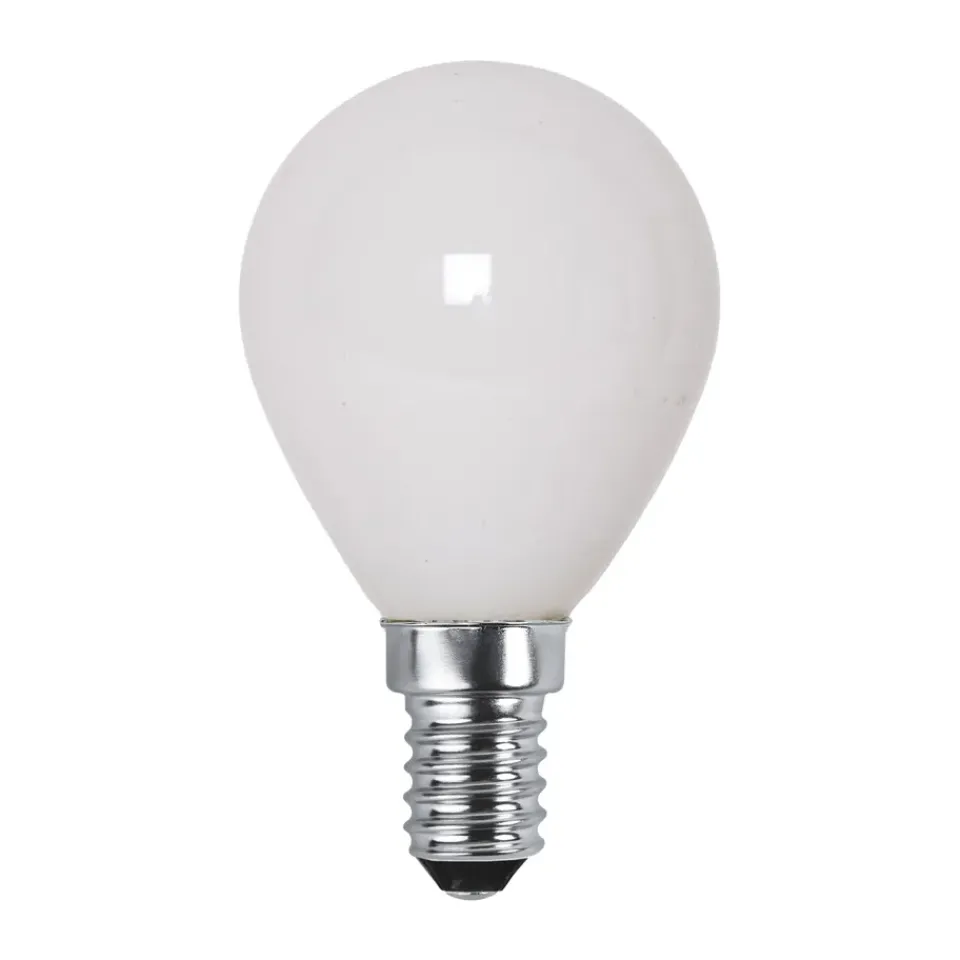 Best Scandi Essentials Lit dimmable light bulb E14 250lm LED filament, Opal, 3000K White