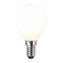 Best Scandi Essentials Lit dimmable light bulb E14 250lm LED filament, Opal, 3000K White