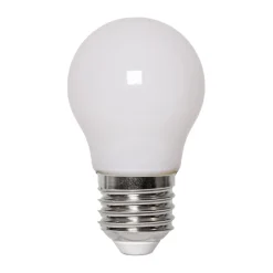 Online Scandi Essentials Lit dimmable light bulb E27 250lm filament, Opal, 3000K White