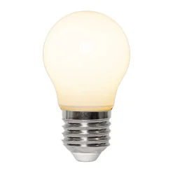 Online Scandi Essentials Lit dimmable light bulb E27 250lm filament, Opal, 3000K White