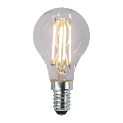 Other Lighting Accessories|Light Bulbs^Scandi Essentials Lit dimmable light bulb E14 250lm LED filament, Clear, 3000K Transparent