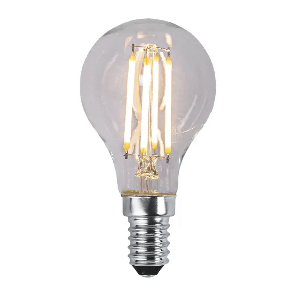 Other Lighting Accessories|Light Bulbs^Scandi Essentials Lit dimmable light bulb E14 250lm LED filament, Clear, 3000K Transparent
