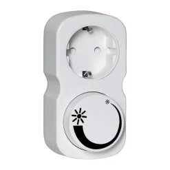Sale Scandi Essentials Lit plug-in dimmer Saco, White