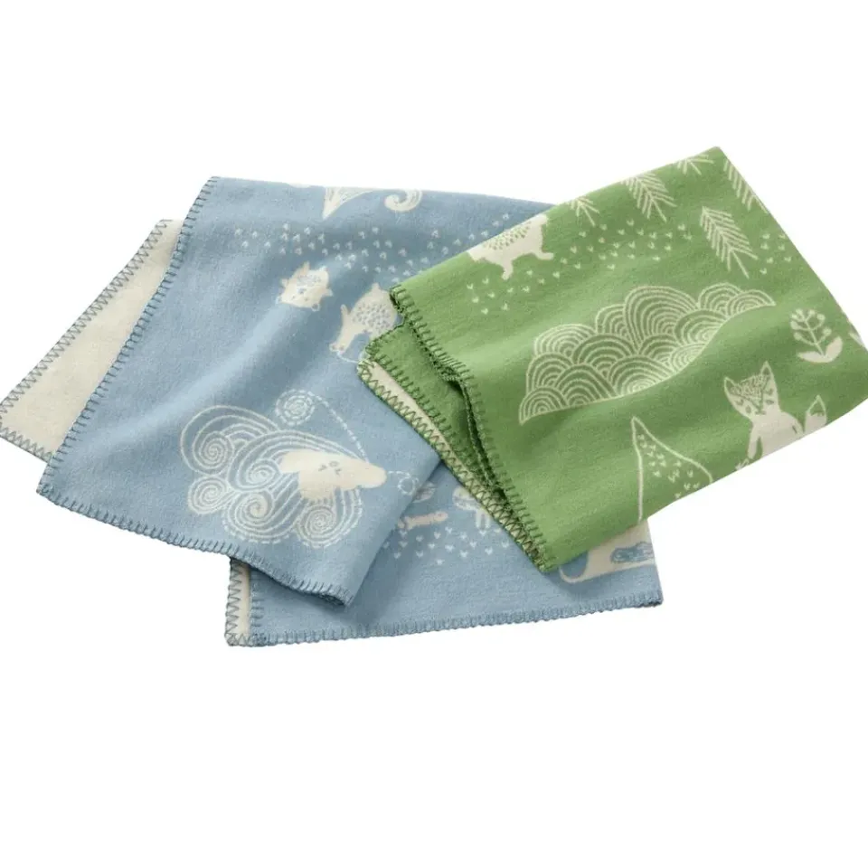 Discount Klippan Yllefabrik Little bear childrens blanket, Blue