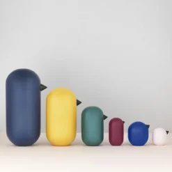 Wooden Figures^Normann Copenhagen Little Bird colour, , 10 cm Yellow