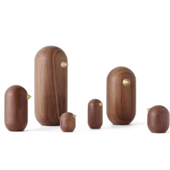 Wooden Figures^Normann Copenhagen Little Bird figure walnut, 13.5 cm Brown