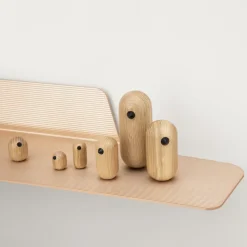 Wooden Figures^Normann Copenhagen Little Bird oak, 3 cm Beige