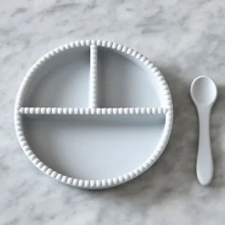 Outlet Jack o Juno Little Bubble children's dinner set, 2 pieces, Glacier Grey