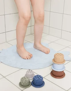 Children's Rugs|Bath Mats^OYOY Little Finn bath mat, Ice Blue