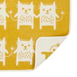New Klippan Yllefabrik Little me chenille blanket, Yellow