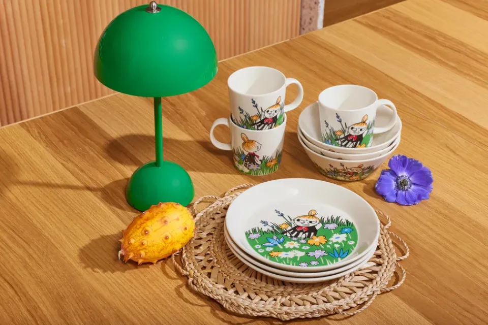 Moomin Bowls^Moomin Arabia Little My and meadow Moomin bowl, White- Multi