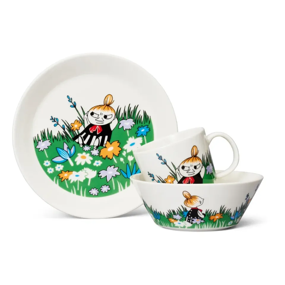 Moomin Bowls^Moomin Arabia Little My and meadow Moomin bowl, White- Multi