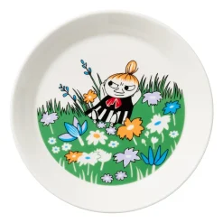 Online Moomin Arabia Little My and meadow Moomin plate, White- Multi