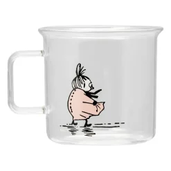 Moomin Mugs^Muurla Little My glass mug 35 cl, Clear Transparent