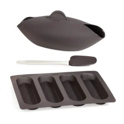 Bread Tins^Lékué bread baking kit 3 pieces, Brown