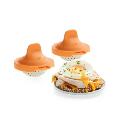 Lékué egg poacher 2-pack, Orange